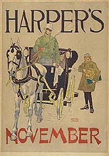Poster by Edward Penfield for Harper's New Monthly Magazine, November 1893
