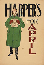 Poster by Edward Penfield for Harper's New Monthly Magazine, April 1893