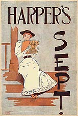 Poster by Edward Penfield for Harper's New Monthly Magazine, September 1893