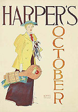 Poster by Edward Penfield for Harper's New Monthly Magazine, October 1893