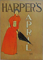 Poster by Edward Penfield for Harper's New Monthly Magazine, April 1894